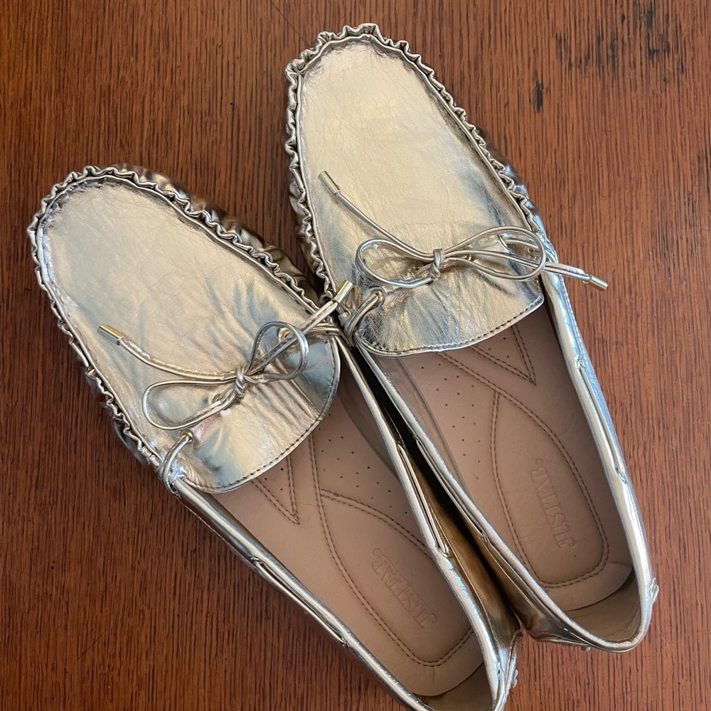 Gold Driving Shoes